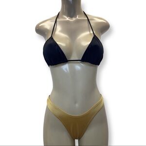 Indecent Proposal Size Small. Made by Zuliana Peekaboo Thong Bikini Set